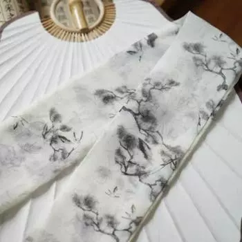 Chinese Style Silk Scarf Pink Scarf Hair Band All-match Long Scarf Female C