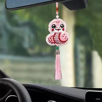 Chinese Style Snake Wind Chimes Traditional Lucky Bag Pendants Snake Fragrant Bag New Year Gift зелёный