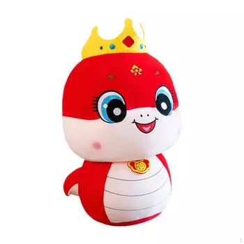 Chinese Year Snake Plush Doll Animal Soft Cartoon Stuffed Toy for style A