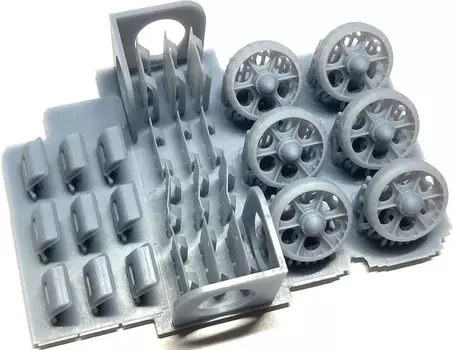 Chino Model Renault R35 Early Type Modified Parts Set Пластиковые детали для модели 1/35 (для Тамии) СМ-151