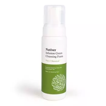 Chinoshioya Natiber Infusion Green Cleansing Foam, 200ml, 1 piece