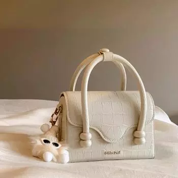 Chio2nd cream storage macaron handbag women s 2024 new small bag shoulder messenger bag