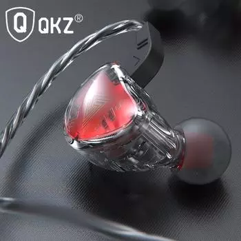 Чип-гарнитура QKZ AK9 с металлическими вкладышами-вкладышами весом пшеницы, бас-гитара, проводная гарнитура Motion зелёный