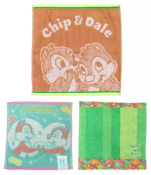 Чип и Дейл полотенце для рук носовой платок полотенце 3 узора набор энергетический и дезодорирующий уход жаккард близнецы лист цвет & (Жаккард Коричневый/Антибактериальный