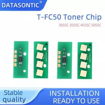 Чип тонера T-FC50, для картриджей Toshiba E-Studio 2555C 3055C 3555C 4555C 5055C чипы для замены принтера
