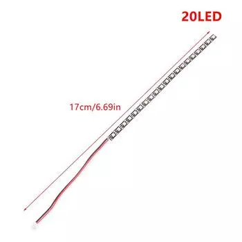 Чип Ws2812 Ширина 3,5 мм 5 В Гибкая ленточная плата Встроенные 10 / 20 шт. RGB светодиодов IC Длина 50 / 100 мм Для гоночных дронов RC FPV