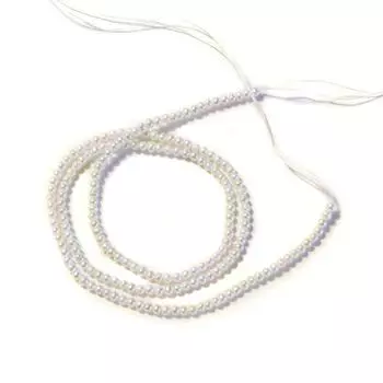 Чипсы Freshwater Pearl White Potato Shape Series [Pearl + M] 2,0-2,50 мм (приблизительно. 38-40см) белый