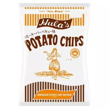Чипсы Fula American Potato Chips со вкусом копченого барбекю 155 г x 6 пакетиков