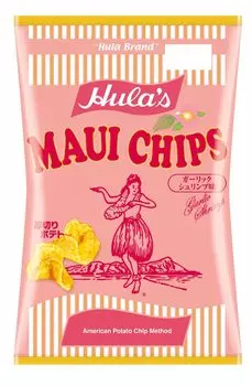 Чипсы Hula Maui со вкусом чесночных креветок 125 г x 12 пакетиков