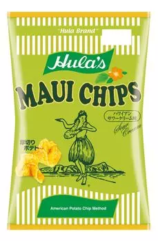 Чипсы Hula Maui со вкусом гавайской сметаны 125 г x 12 пакетиков