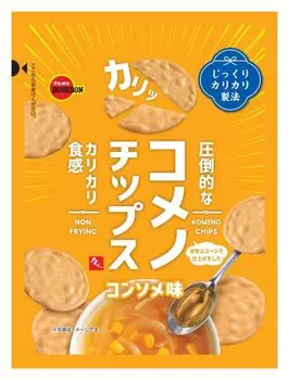 Чипсы из риса «Бурбон» со вкусом консоме 45 г x 10 пакетиков