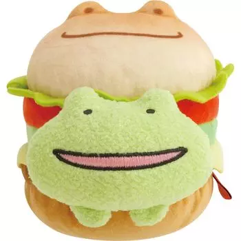 Chiquip Dancers Burger Plush Toy Skip Frog Sensei MO54601 San-X (Avocado Cheeseburger)