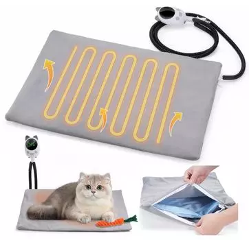 Chisafly Pet Hot Carpet обогреватель для кошек и собак функция регулировки температуры функция таймера водонепроницаемое обогревательное оборудование для домашних животных защита от холода обогреватель для домашних животных коврик