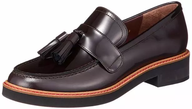 Chisato Tassel Loafer 4624 Dark Brown Combination cm E [Tsumori Walk] Women s 22.5