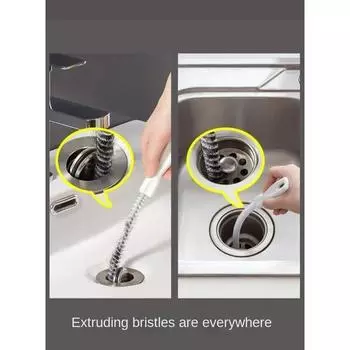 Чистая кухня ванная комната труба дноуглубительная щетка канализационная раковина чистка сливной трубы гибкий очиститель засор отверстие инструмент для удаления заглушек