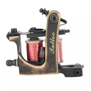 Чистая медь Профессиональная катушка для татуировки Машина для шейдерной татуировки Пистолет