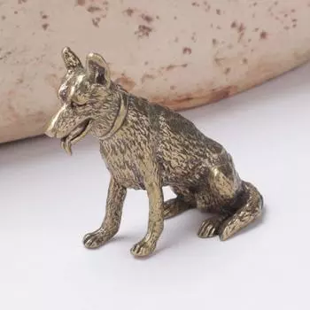 Чистая медь щенки миниатюры антикварный медный волк собака креативный офис