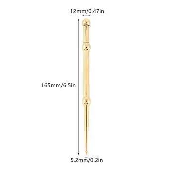 Чистая медная акупрессурная ручка, акупунктурный массажер для ушей, улучшение зрения, акупунктурный массажер для меридианов onesize