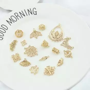 Чистая медная пористая кисточка бирка двойная подвесная свадебная шпилька аксессуары