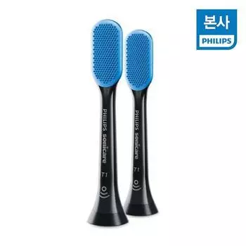 Чистильщик языка Philips Sonicare Premium, черный, 2 шт. (HX8072)