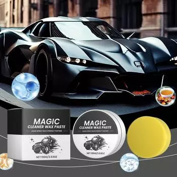 Чистка автомобиля, полировальная паста, полировка краски автомобиля, уход за автомобилем, удаление царапин 100 г One Size белый