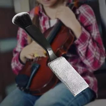 Чистка гитары Щетка для чистки музыкальных инструментов Уход за инструментами Щетка для чистки скрипки синий