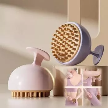 Чистка тела и меридианов, похудение, талии, живота, больших ног, силиконовая чистка, пять элементов, универсальная массажная щетка для всего тела розовый