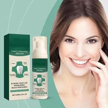 Чистка зубов бережно ухаживает за полостью рта, с нажатием свежее дыхание и глубокий уход за полостью рта 60 мл One Size белый