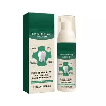 Чистка зубов бережно ухаживает за полостью рта, с нажатием свежее дыхание и глубокий уход за полостью рта 60 мл One Size белый
