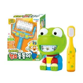 Чистка зубов Crong Melody + Поющие Pororo Doldol, корейские игрушки