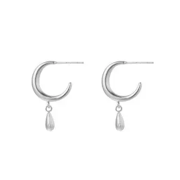 Чисто матовые матовые серьги-крючки в форме капли воды, простые серьги-гвоздики с индивидуальностью, женский темперамент, универсальные