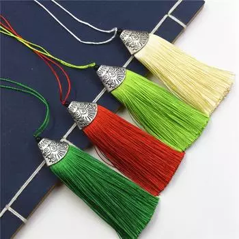 Чисто ручная работа Рыбий рот кисточка ушная сумка подвеска брелок специальный сплав металл шляпа кисточка ушная подвеска кулон Short fish mouth tassel серый