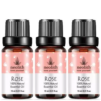 Чистое и натуральное эфирное масло египетской розы Neolith || Терапевтический класс, масло паровой дистилляции для ухода за кожей, волосами и ароматерапии, 45 мл 45 ML туманный розовый
