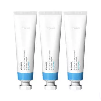 Чистое крем-мыло для рук Kundal с маслом ши и макадамией, 50 мл * 3 шт.