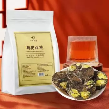 Чистое наслаждение: Дуэт белого чая с хризантемой и прессованного белого чая с камелией Tasting package 75g