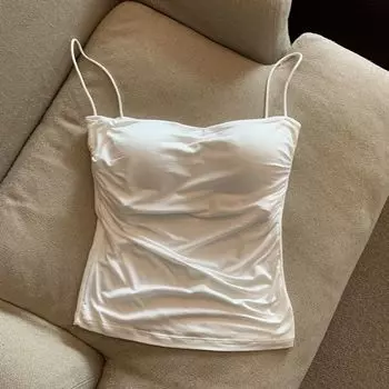Чистое желание Лето Сладкий и Острый Стиль Безрукавная Майка White All yards(40.00 kg-67.50 kg)