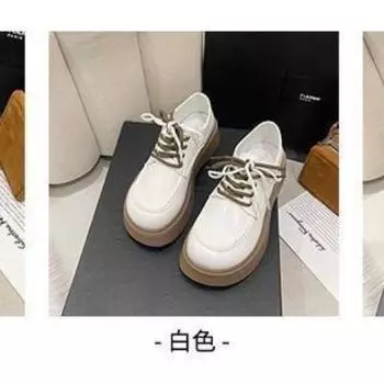 Чистое желание ветер маленькие кожаные туфли женские осень 2024 взрыв толстая подошва японские туфли Мэри Джейн усиленная мягкая подошва 00 garbled shoes