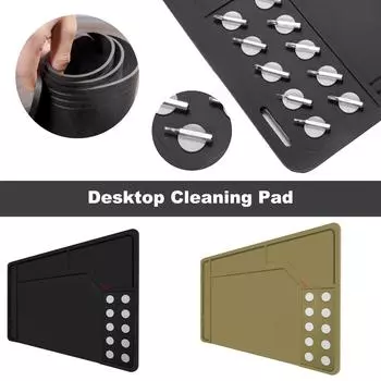Чистящая накладка для винтовок, пистолетная накладка с магнитным наконечником, настольные принадлежности, чистящая накладка для рабочего стола One Size чёрный