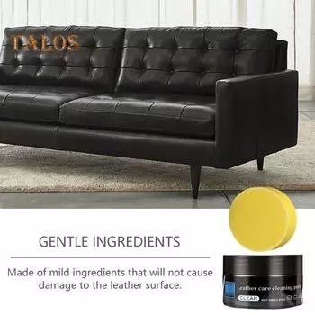 Чистящая паста для ухода за искусственной кожей, водонепроницаемая защита салона автомобиля, восстановление, глубокая очистка искусственной кожи A