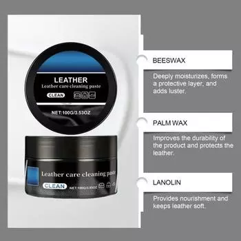Чистящая паста Yousheng Faux Leather Care для салона автомобиля, водонепроницаемая защита, восстановление, восстанавливающий крем для глубокой очистки искусственной кожи A