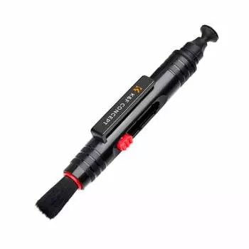 Чистящая ручка K&F Concept для объективов камер, смартфонов, планшетов, очков | В комплекте мягкая щеточка | Легко удаляет грязь и отпечатки пальцев