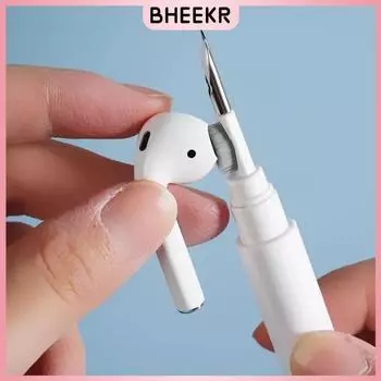 Чистящая ручка, многофункциональная чистящая ручка для наушников, инструмент для удаления ушной серы для зарядного чехла для наушников BT, многофункциональная чистящая щетка, подарок белый