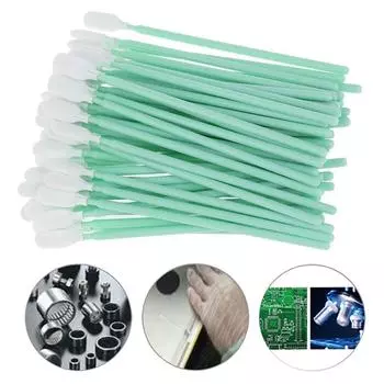 Чистящая салфетка Чистящий тампон Губка для чистки печатающей головки Чистящая палочка Инструмент для чистки печатающей головки 100Pcs