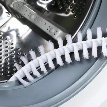 Чистящая щетка Гибкая нейлоновая щетка для стиральной машины Многофункциональная чистящая щетка с длинным зазором для дома белый