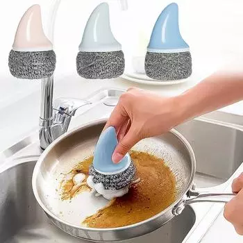 Чистящая щетка Многофункциональная кухонная щетка с ручкой для очистки рабочего стола One Size розовый