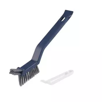Чистящая щетка с V-образной головкой, товары для дома, плотная щетина, бытовые угловые инструменты, прочный щель, удаляет ржавчину 1PCS белый