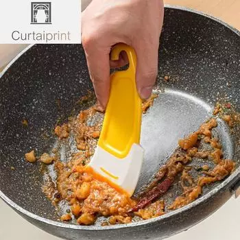 Чистящая силиконовая лопаточка, кухонный скребок, мягкое лезвие, скребок, щетка, грязная кастрюля, кастрюля, инструменты для чистки посуды, силиконовая кухонная утварь