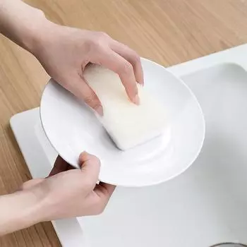 Чистящая ткань, ткань для мытья посуды, бытовая кухня, двойная утолщенная ткань для чистки без масла, губка для мытья посуды, волшебная салфетка 3pcs 11*7*3.3cm