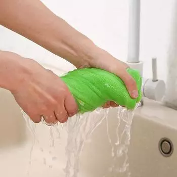 Чистящая ткань Yousheng из микрофибры, 9 цветов, впитывающая безворсовая тряпка для мытья посуды с усиленным краем, многоразовые тряпки для уборки, кухонная машина 30x30cm небесно-голубой