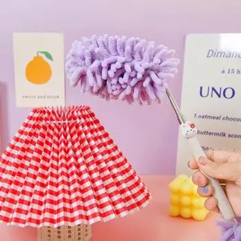 Чистящая тряпка, практичная противоскользящая ручка, эргономичная удлиненная красочная щетка из синели, аксессуары для дома мятный зеленый